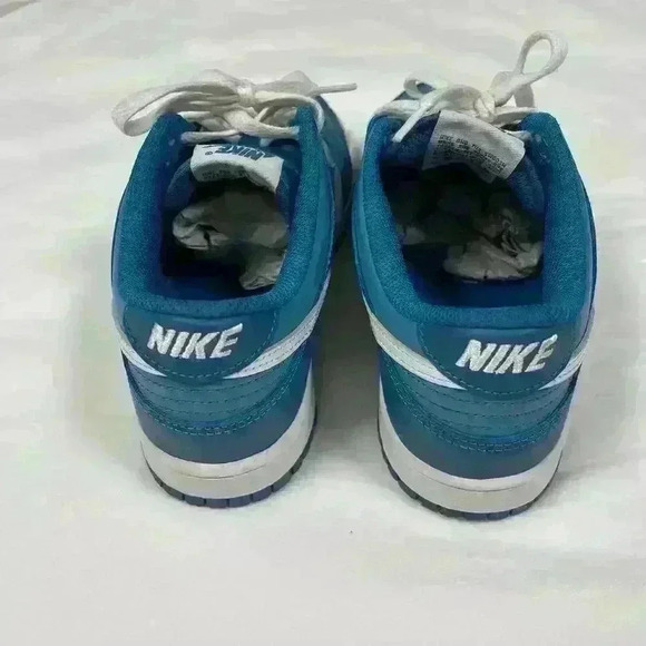 Nike Dunk Low Dark Marina Blue White Sneakers Shoes size 7Y - Picture 5 of 7